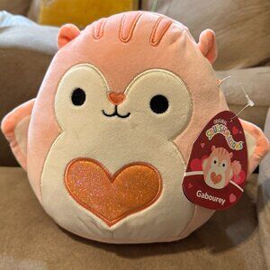 Squishmallows Gabourey 8” Pink & Cream Heart Belly Plush ,Super Soft Collectible